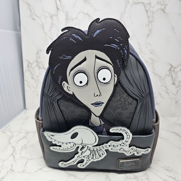 NWT RARE Loungefly Tim Burton's Corpse Bride Victor Scraps Mini Backpack - Picture 1 of 6